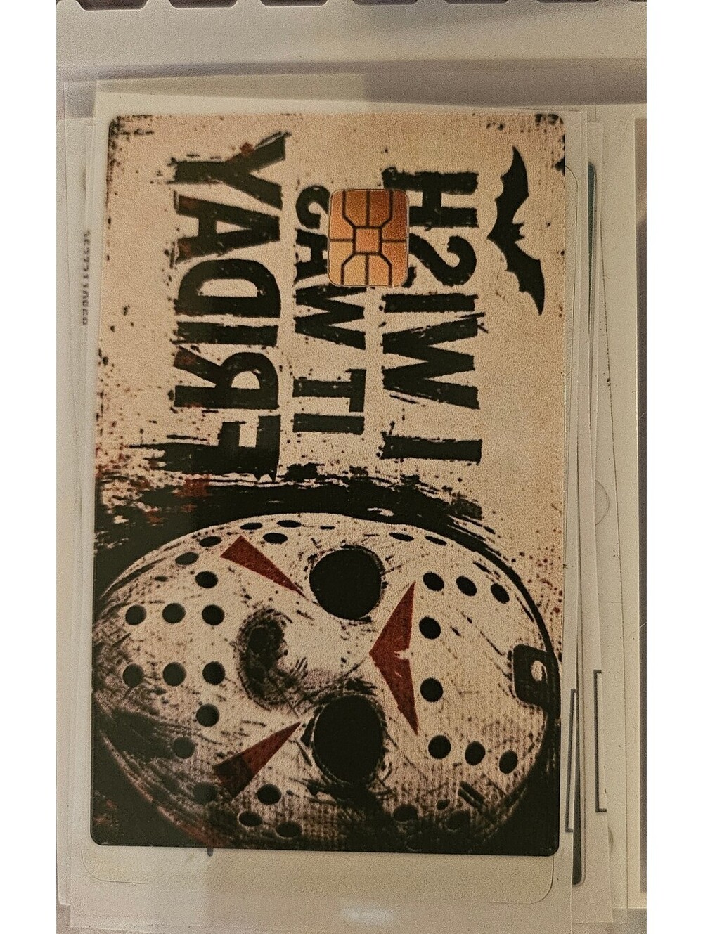 Friday the 13th - Halloween theme Credit/Debit Card Skin Sticker - NEW